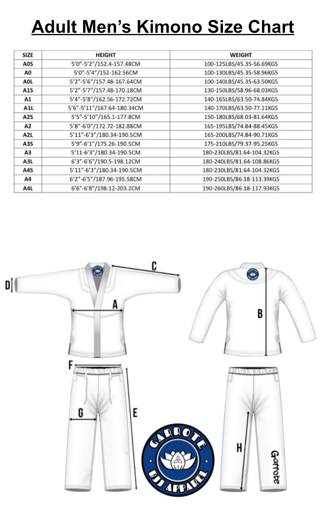 MENS COMP LIGHT KIMONO (2024 100% IFBJJ / AFBJJ Ruleset Compliant)