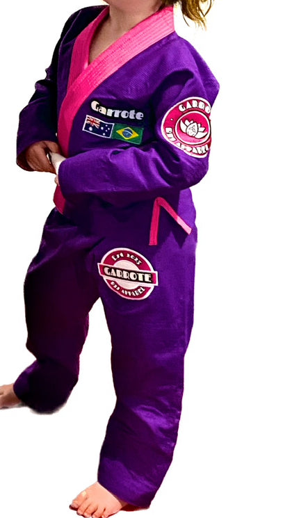 Garrote BJJ Apparel Kids Lightweight 350GSM premium grade 100% cotton pearl weave kimono in Various colours