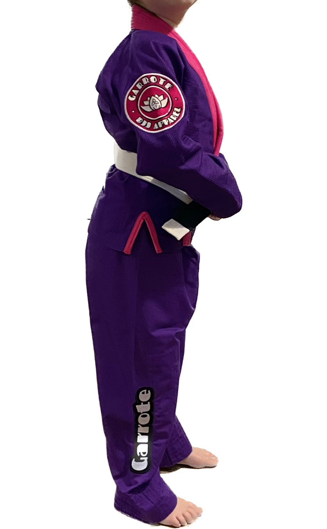 Garrote BJJ Apparel Kids Lightweight 350GSM premium grade 100% cotton pearl weave kimono in Various colours