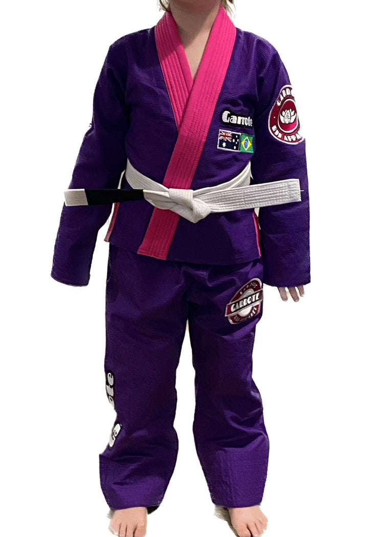 Garrote BJJ Apparel Kids Lightweight 350GSM premium grade 100% cotton pearl weave kimono in Various colours